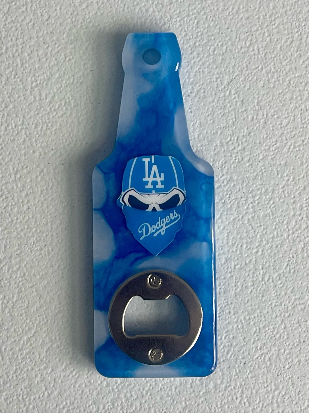 Los Angeles Dodgers Bottle Opener Custom Resin LA Baseball Fan Gift Handmade
